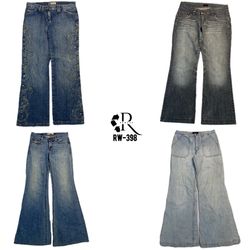 Y2K Retro Style Denim Jeans(RW-398)