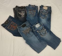 CR4487 Vintage Miss Me Mix Jeans