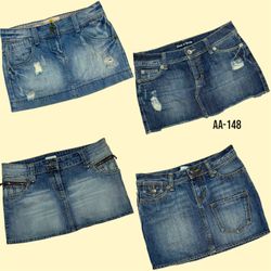 Y2K IT Girl Denim Mini Skirts (AA-148)