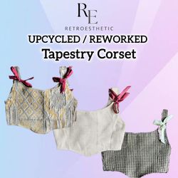 Corsetto in arazzo riciclato