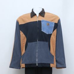 Veste en patchwork Carhartt CR218 Full Zip Reworke..