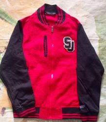 Y2K Varsity Style Zip Jacket