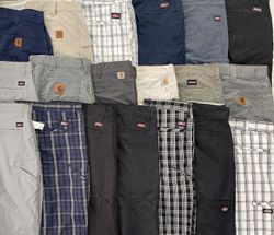 Branded Carhartt & Dickies Cotton Shorts - 27 Piec..