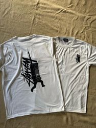 Stussy Rework Style Camisetas Brancas Telephone 20..