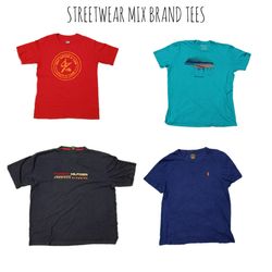 Camisetas Vintage de Marca Mista Streetwear