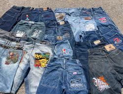Hiphop Jeans Branded Embroidery and Unbranded