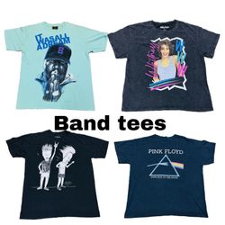 Vintage printed band tees