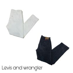 Levi's and wrangler jeans