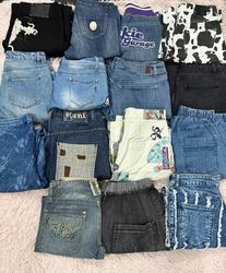Y2K Hip Hop Flare Jeans 15 Stück