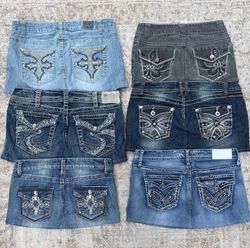 Y2K denim shorts