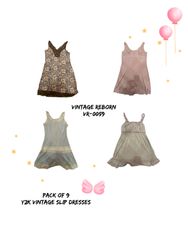 Y2k vintage slip dresses (VR-0059)