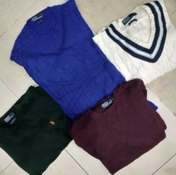 CZ0293 Suéteres Polo Mix - 10 Peças