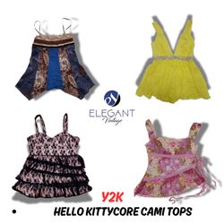 Y2K Hello Kitty Core Cami Tops - 11 pieces - EV055..