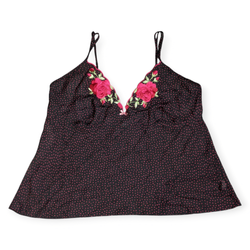 SAY#200 Y2K Floral Cami Slip Top – Charme à Pois