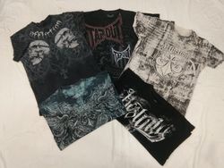 CR4502 Vintage Gothic Skull Gedruckte T-Shirts 20 ..