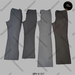 Pantalones Grises Retro Y2K de Poliéster | Liviano..
