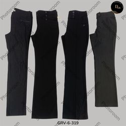 Pantalones de poliéster negros vintage Y2K | Glam ..