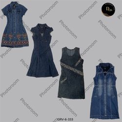 Y2K Fitted Denim Dress | Retro Cool Girl Essential..