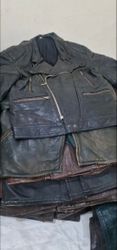 Mens Vintage german/french leather jacke..