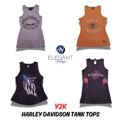 Y2K Harley Davidson Tank Tops - 09 pieces - EV0570