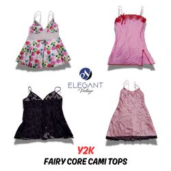 Y2K Fairy Core Cami Tops - 10 piezas - EV0573