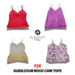 Y2K BubbleGum Mood Cami Tops - 10 PCS - EV0575