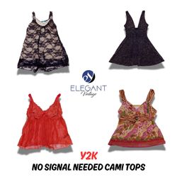 Y2K No Signal Needed Cami Tops - EV0576