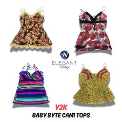 Y2K Baby Byte Cami Tops - 10 peças - EV0581