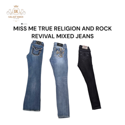 Jeans mélangés Miss Me True Religion et Rockreviva..