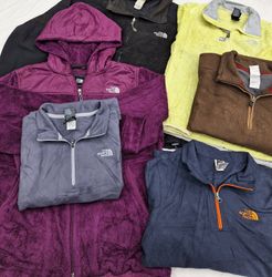 ZH0342 TNF Mix Fleece Jackets - 12 Pcs
