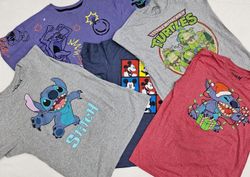 ZH0353 Cartoon Printed T-shirts - 20 Pcs