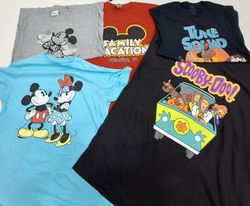 ZH0354 Cartoon Printed T-shirts - 20 Pcs