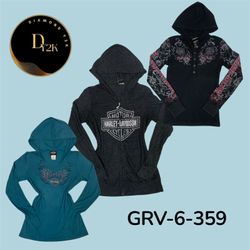 Harley Davidson Graphic Hoodie – Retro Motorcycle ..