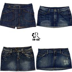 Y2K Paris Hilton Denim Mini Skirts (RW-400)