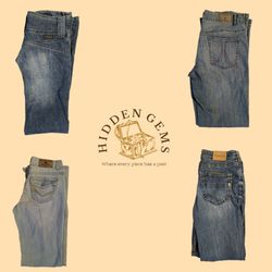 Y2K mixed bootcut jeans(HG-025)
