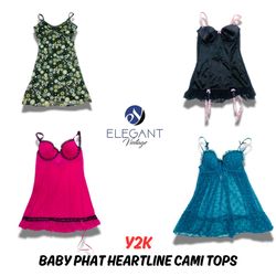 Y2K Baby Phat Heartline Cami Tops - EV0595