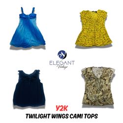 Y2k Twilight Wings Cami Tops - EV0599