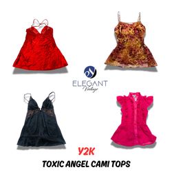 Y2k Toxic Angel Cami Tops - EV0604