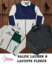 Ralph Lauren and Lacoste Fleece Bundle of 12 pcs (..
