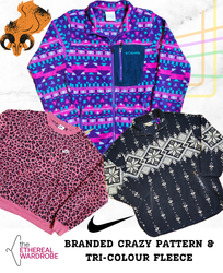 Branded Crazy Pattern and Tri-Color Fleece Includi..