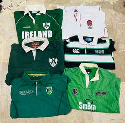 Mix vintage club rugby shirts