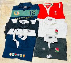 Mix vintage club rugby shirts