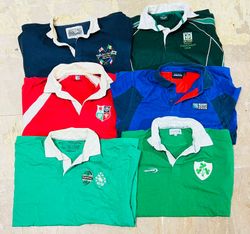Vintage club rugby shirts bundle