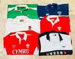 Mix vintage club rugby shirts