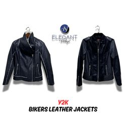 Y2k Bikers Leather Jackets - EV0002