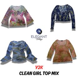 Y2k Clean Girl Tops Mix - 10 pieces - EV0003
