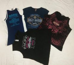 CR4510 Harley Davidson Damen Druck Baby T-Shirts
