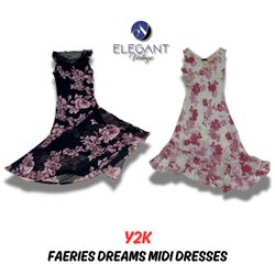 Y2k Fairies Dream Midi Dresses - EV0017