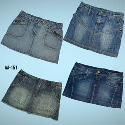 Jupes en denim mini de l'ère Y2K Britney (AA-151)