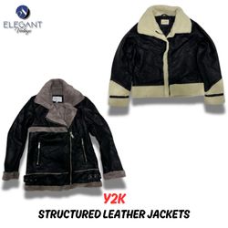 Veste en cuir structurée Y2K - EV0029